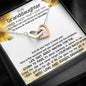 To My Grand Daughter - Be Brave, Be Bold And Be Beautiful (Love, Grandma) | Beautiful 14k Gold Forever Family Locked Hearts