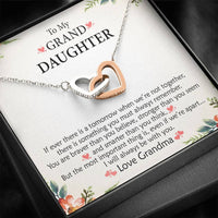 To My Grand Daughter - Something You Must Always Remember | Beautiful 14k Gold Forever Family Locked Hearts