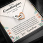To My Grand Daughter - In Every Step Of Your Life (Love Grandma) | Beautiful 14k Gold Forever Family Locked Hearts