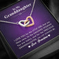 To My Grand Daughter - The Amazing Woman (Love, Grandma) | Beautiful 14k Gold Forever Family Locked Hearts