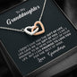 To My Grand Daughter - The Gift Of You (Love, Grandma) | Beautiful 14k Gold Forever Family Locked Hearts