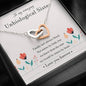 To My Amazing Unbiological Sister | Artisan Crafted 18k Gold Interlocking Hearts Necklace