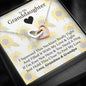 To My Grand Daughter - If I'm Ever Not Here (Love, Grandma & Grandpa) | Beautiful 14k Gold Forever Family Locked Hearts