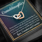 To My Daughter - All My Love For You (Love, Grandma and Grandpa) | Beautiful 14k Gold Forever Family Locked Hearts