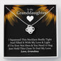To My Grand Daughter- Just Hold This Close | Artisan Crafted 14k Brilliant Gold Family Knot Necklace