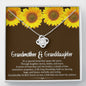 Grand Mother & Grand Daughter - Hearts As One | Artisan Crafted 14k Brilliant Gold Family Knot Necklace