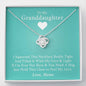 To My Grand Daughter - If I'm Ever Not Here (Love Meme) | Artisan Crafted 14k Brilliant Gold Family Knot Necklace