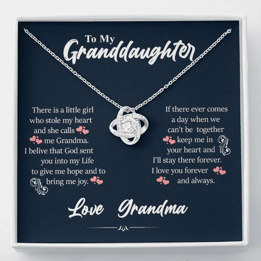 To My Grand Daughter - God Sent You in My Life | Artisan Crafted 14k Gold Family Knot Necklace Default Title