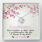 To My Grand Daughter - Here Together Or Miles Apart | Artisan Crafted 14k Brilliant Gold Family Knot Necklace