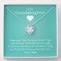 To My Grand Daughter (Love, Nana) - If Ever I'm Not Here | Handcrafted 14k White Gold Family Knot Necklace
