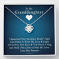 To My Grand Daughter - If I'm Ever Not Here | Artisan Crafted 14k Gold Eternal Knot Necklace