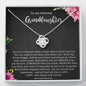 To My Beloved Grand Daughter - You Are A Treasure | Artisan Crafted 14k Brilliant Gold Family Knot Necklace