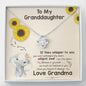 To My Grand Daughter - Believe In Yourself | Artisan Crafted 14k Brilliant Gold Family Knot Necklace