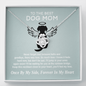 To The Best Dog Mom - There Was Love | 14k White Gold and Stainless Steel Remembrance Necklace