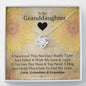 To My Grand Daughter - If I'm Ever Not Here ( Love Grandma & Grandpa) | Stunning Handcrafted 14k Brilliant Gold Family Knot Necklace