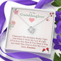 To My Grand Daughter - Feel My Love | Handcrafted 14k Family Knot Necklace & Free Gift Card