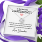 To My Granddaughter - Good In Every Day | 14k White Gold Necklace for Granddaughter From Grandma