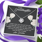 To My Granddaughter | Beautiful 14k White Gold Family Forever Love Knot | Granddaughter Keepsake Gift w/ Message Card