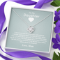 Daughter — My Little Girl (Love, Mom) | 14k White Gold Stainless Steel Necklace for Daughter