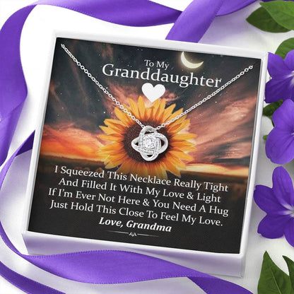 To My Grand Daughter - If I'm Ever Not Here (Grandma) | Handcrafted 14k Gold Family Knot Necklace