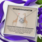 To My Grand Daughter - A Grand Mother's Treasure | Handcrafted 14k White Gold Family Knot Necklace
