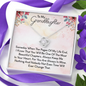 To My Granddaughter | My Promise to You | Beautiful 14k White Gold Family Forever Love Knot | Granddaughter Keepsake Gift w/ Message Card