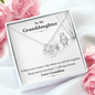To My Grand Daughter - When We Can't Be Together (Love, Grandma) | Artisan Crafted 14k White Gold Family Knot Necklace