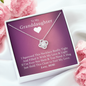 To My Grand Daughter - If You Need A Hug (Love Mimi) | Artisan Crafted 14k Gold Family Knot Necklace