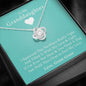 To My Grand Daughter - If I'm Ever Not Here (Love, Gram Gram) | Artisan Crafted 14k Brilliant Gold Family Knot Necklace