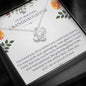 To My Grand Daughter - I Am So Proud of You | Handcrafted Artisan 14k Brilliant Gold Family Knot Necklace