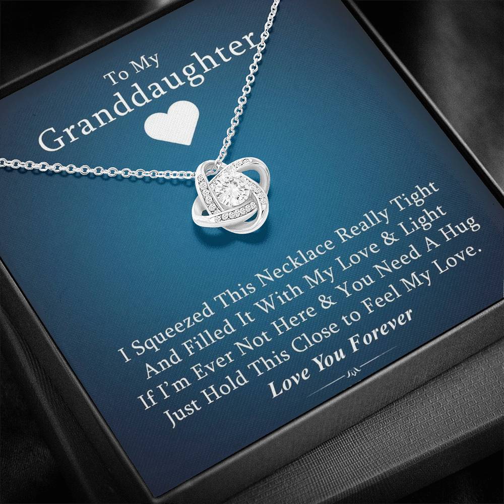 To My Grand Daughter - If I'm Ever Not Here | Artisan Crafted 14k Gold Eternal Knot Necklace