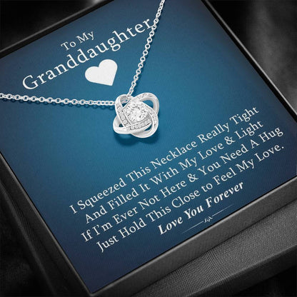 To My Grand Daughter - If I'm Ever Not Here | Artisan Crafted 14k Gold Eternal Knot Necklace