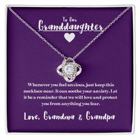 To Our Granddaughter - When You Feel Anxious | 14k White Gold Necklace