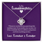 To Our Granddaughter - When You Feel Anxious | 14k White Gold Necklace