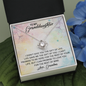 To My Granddaughter - Promise to Love You | Beautiful 14k White Gold Family Forever Love Knot | Granddaughter Keepsake Gift w/ Message Card