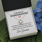To My Granddaughter - Good In Every Day | 14k White Gold Necklace for Granddaughter From Grandma
