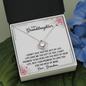 To My Granddaughter - Promise to Love You | Beautiful 14k White Gold Family Forever Love Knot | Granddaughter Keepsake Gift w/ Message Card