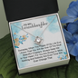 To My Granddaughter - When the Pages End | Beautiful 14k White Gold Family Forever Love Knot | Granddaughter Keepsake Gift w/ Message Card