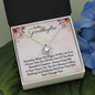To My Granddaughter | My Promise to You | Beautiful 14k White Gold Family Forever Love Knot | Granddaughter Keepsake Gift w/ Message Card