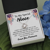 Necklace for Niece | 14k White Gold & Stainless Steel With Box and Poem Card (White)