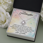 To My Granddaughter - Promise to Love You | Beautiful 14k White Gold Family Forever Love Knot | Granddaughter Keepsake Gift w/ Message Card