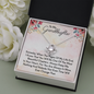 To My Granddaughter - You'll Be In My Heart | Beautiful 14k White Gold Family Forever Love Knot | Granddaughter Keepsake Gift w/ Message Card