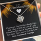 To My Grand Daughter (Love Grandma & Grandpa) | Handcrafted 14k Stunning Gold Family Knot Necklace