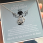 To The Best Dog Mom - There Was Love | 14k White Gold and Stainless Steel Remembrance Necklace