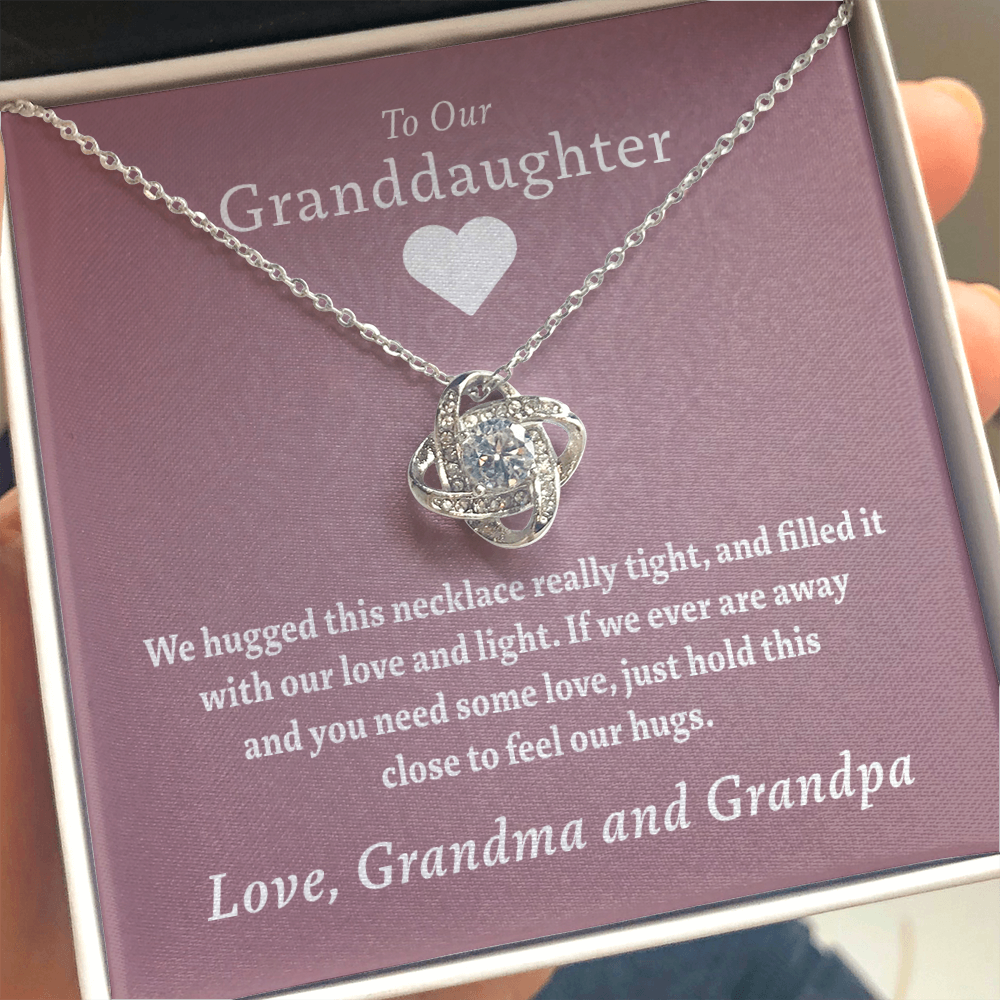 granddaughter gift necklace with box and card