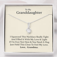 To My Grand Daughter - If I'm Ever Not Here (Love, Grandma) | Beautiful 14K White Gold Family Forever Pendant