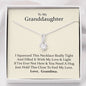 To My Grand Daughter - If I'm Ever Not Here (Love, Grandma) | Beautiful 14K White Gold Family Forever Pendant