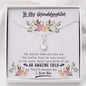 To My Grand Daughter - An Amazing Child You'll Always Be | Beautiful 14K White Gold Family Forever Pendant