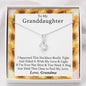 To My Grand Daughter - If I'm Ever Not Here (Love, Grandma) | Beautiful 14k White Gold Family Forever Pendant