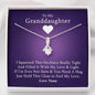 To My Grand Daughter - If I'm Ever Not Here (Love, Nana) | Beautiful 14k White Gold Family Forever Pendant